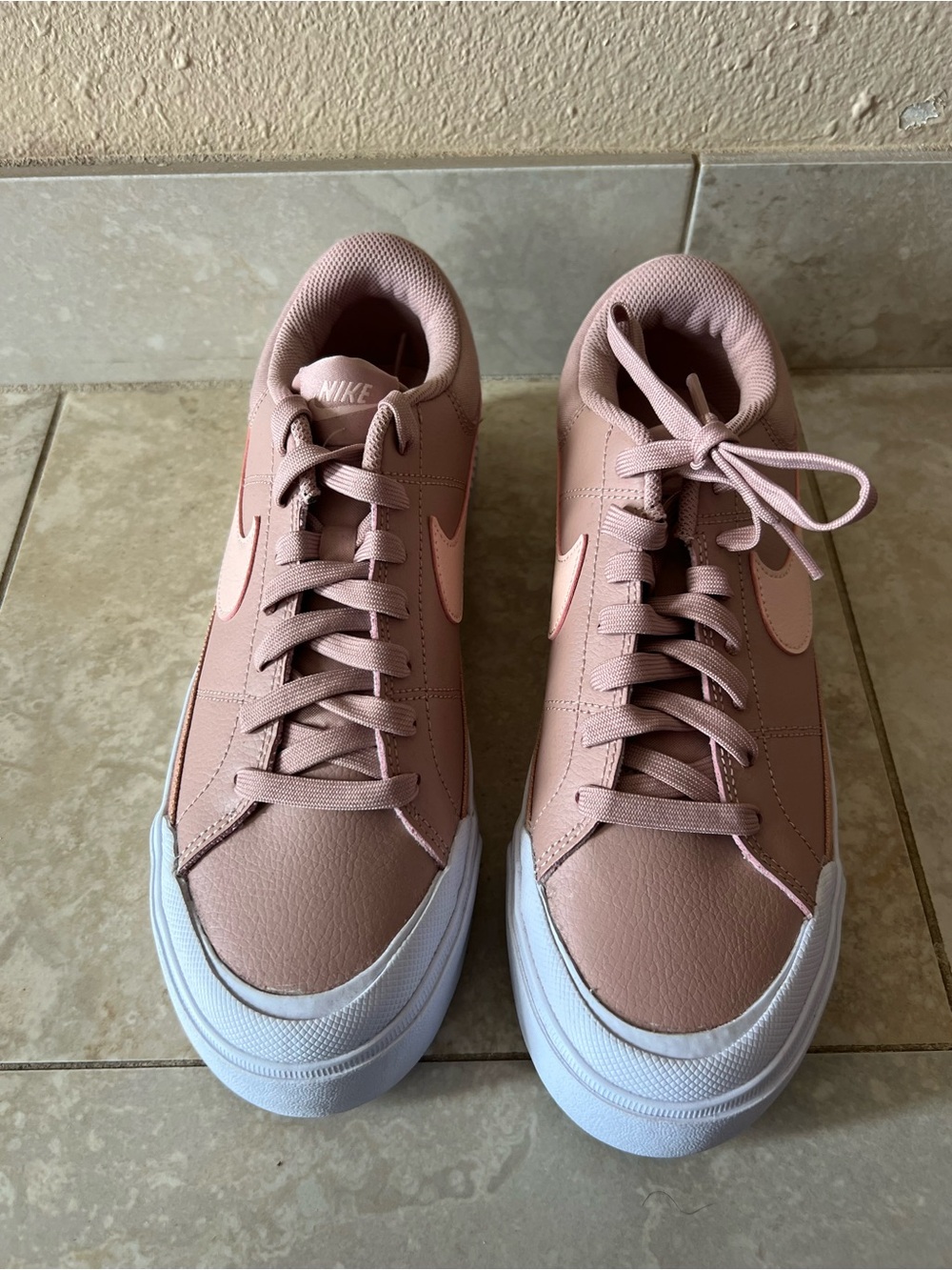 NWOT Nike Court Legacy Lift "Particle Pink" Platform - Women’s 9.5 (No Box)